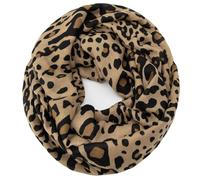 Glamexx24 Damen Schal Leo Muster Langschal Loop Schlauchschal Tuch XXL Loopschal Mädchen Animal Print Tuch