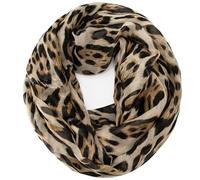 Glamexx24 Damen Schal Leo Muster Langschal Loop Schlauchschal Tuch XXL Loopschal Mädchen Animal Print Tuch
