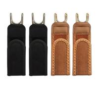 Glamifyr Gürtel ohne Schnalle 4 Stück - Elastischer Schnallenloser Gürtel für Damen & Herren, Verstellbarer Stretch mit Metallhaken & Klettverschluss, Unsichtbarer für Jeans und Hosen
