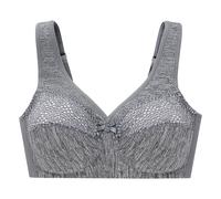 GLAMORISE Atmungsaktiver MagicLift-BH - Grau meliert 85D Damen