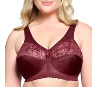 Entlastungs-BH GLAMORISE, Damen, Gr. 110, Cup E, rot (bordeaux), 50% Polyamid, 40% Polyester, 10% Elasthan, BHs Entlastungs-BH (534654-110) bordeaux