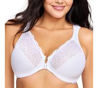 Glamorise Damen 1245 Plunge Bra, Weiß, 80B