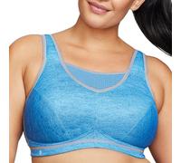 Glamorise Damen Sport-Bustier Mit Bestem Halt Ohne Bügel #1067 Sports Bra, Helles Denim, 85H EU
