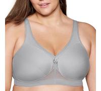 Glamorise Damen Stützender MagicLift-aktiv-BH Ohne Bügel #1005 Full Coverage Bra, Grau, 105I EU