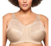 Glamorise Damen Vollfigur-BH, MagicLift, vorne geschlossen, Haut,125F