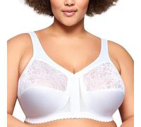 Glamorise Damen Vollfigur-BH, MagicLift, vorne geschlossen, Weiß,120G