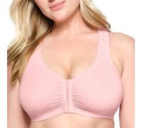 GLAMORISE - Baumwoll-BH mit Vorderverschluss und T-Rücken - Sanftes Pink Unterwäsche 1 ct Damen