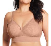 Glamorise Große Größen Plusgröße Bramour Gramercy Spitzen-Bralette de Luxe ohne Bügel Nr. 7012, Cappuccino, 80E