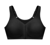 Glamorise Damen Rückenstützender MagicLift-Vorderverschluss-BH, Schwarz,125K