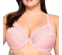 Glamorise Wonderwire-Vorderverschluss-T-Rücken-BH NR. 1263Sanftes Pink,75E