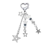 GlamRays Cute Keychain Ästhetisch Y2K Keychain Zubehör Herz Schmetterling Erdbeere Bär Key Chain für Schlüssel Taschen Frauen Geschenke