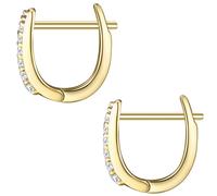 Glanzstücke München - Creolen Sterling Silber Zirkonia in Silber Damen