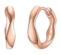 Glanzstücke München - Creolen Sterling Silber in Roségold 1 ct Damen