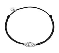 Armband Textil schwarz Sterling Silber