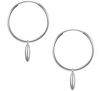 Glanzstücke München, Creolen Muschel in silber, Schmuck für Damen Gr. OneSize