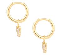 Glanzstücke München - Creolen Schmetterling aus Sterling Silber in Gelbgold 1 ct Damen