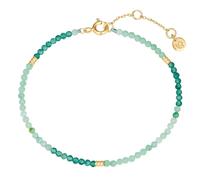 Glanzstücke München - Armband aus Sterling Silber in Gelbgold mit Amazonit Armbänder & Armreife 1 ct Damen