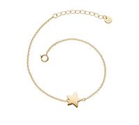 Glanzstücke München Damen-Armband mit Stern-Anhänger Sterling Silber 925 gelbvergoldet - Stern-Armband in Gelbgold-Farben