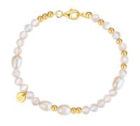 Glanzstücke München Edelsteinarmband Damen gold, 17