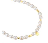 Perlenarmband GLANZSTÜCKE MÜNCHEN "GSM1984" Gr. 17, weiß, Armbänder, Damen, 17, Silber 925 (Sterlingsilber), Perlenarmband, mit Süßwasser-Zuchtperlen (64309738-17) weiß