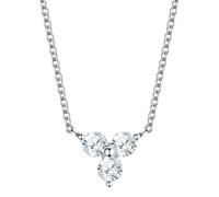 GLANZSTÜCKE MÜNCHEN Damen Kette aus 925/- Sterling Silber rhodiniert mit Zirkonia weiß