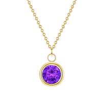 Glanzstücke München Damen Kette aus 925/- Sterling Silber mit Amethyst