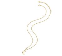 Glanzstücke München Silberkette »G228« (1-tlg), mit Mond aus Sterling Silber