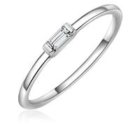 Solitärring GLANZSTÜCKE MÜNCHEN "GM9960" Gr. 48, silber, Fingerringe, Damen, 48, Silber 925 (Sterlingsilber), 1,2mm, aus Sterling Silber (31915403-48) silber