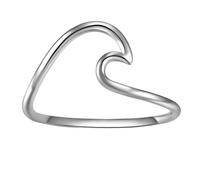 Glanzstücke München - Ring Welle Sterling Silber in Silber Ringe Damen
