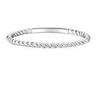 GLANZSTÜCKE MÜNCHEN Damen-Ring aus 925/- Sterling Silber - Steckring gedreht Silberring filigraner Vorsteckring Stapelring