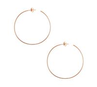 Glanzstücke München Damen-Ohrcreolen Sterling Silber rosévergoldet - Creole 50 mm rose-gold Ohr-Schmuck Rose-Ohrringe