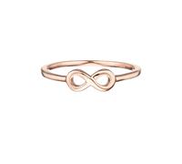 GLANZSTÜCKE MÜNCHEN Damen-Ring Infinity Sterling Silber rosévergoldet - Infinityring Unendlichkeits-Zeichen Ring Silberring Roségold Ring mit Symbol