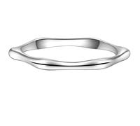Fingerring GLANZSTÜCKE MÜNCHEN "F675" Gr. 50, silber, Fingerringe, Damen, 50, Silber 925 (Sterlingsilber), 2mm, Fingerring, aus Sterling Silber (53428302-50) silber