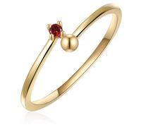 Solitärring GLANZSTÜCKE MÜNCHEN "GSM242" Gr. 50, gelbgold, Fingerringe, Damen, 50, Silber 925 (Sterlingsilber), aus Sterling Silber (88716433-50) gelbgold