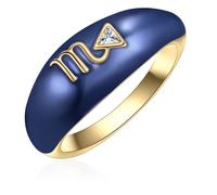 Glanzstücke München - Ring Sternzeichen Skorpion aus Sterling Silber in Gelbgold mit Zirkonia Ringe Damen