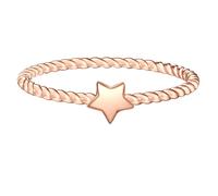 Fingerring GLANZSTÜCKE MÜNCHEN "A1250" Gr. 52, roségold, Fingerringe, Damen, 52, Silber 925 (Sterlingsilber), 1,4mm, Fingerring, aus Sterling Silber (71376035-52) roségold