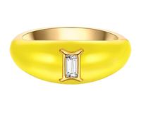 Glanzstücke München - Ring Sternzeichen Zwillinge aus Sterling Silber in Gelbgold mit Zirkonia Ringe Damen