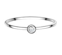 Solitärring GLANZSTÜCKE MÜNCHEN "GSM239" Gr. 54, silber, Fingerringe, Damen, 54,mit Zirkonia, Silber 925 (Sterlingsilber), aus Sterling Silber (72477332-54) silber