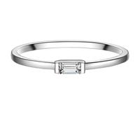 Solitärring GLANZSTÜCKE MÜNCHEN "GM9960" Gr. 54, silber, Fingerringe, Damen, 54, Silber 925 (Sterlingsilber), 1,2mm, aus Sterling Silber (31915403-54) silber