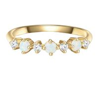 Glanzstücke München - Ring Sterling Silber Zirkonia in Gelbgold Ringe Damen