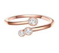 Glanzstücke München - Ring Sterling Silber Zirkonia in Gelbgold Ringe Damen