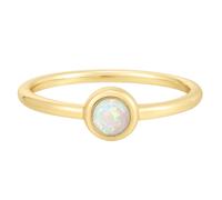 Fingerring GLANZSTÜCKE MÜNCHEN "GSM6022" Gr. 60, gelbgold, Fingerringe, Damen, 60, Fingerring, mit Opal (synth.) (48667529-60) gelbgold