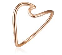 Glanzstücke München, Ring Welle in roségold, Schmuck für Damen Gr. 60 mm