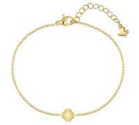 Glanzstücke München Armband - Edelstahl Armband Kleeblatt - Gr. ONESIZE - in Gold - für Damen