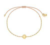 Glanzstücke München Armband - Edelstahl Armband Kleeblatt - Gr. ONESIZE - in Gold - für Damen