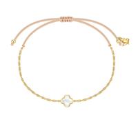 Glanzstücke München Armband - Edelstahl Armband PerlmuttKleeblatt - Gr. ONESIZE - in Gold - für Damen