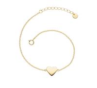 Glanzstücke München Armband - Sterling Silber Armband Herz - Gr. ONESIZE - in Gold - für Damen
