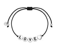 Glanzstücke München Armband - Sterling Silber Armband Herz/LOVE - Gr. ONESIZE - in Silber - für Damen