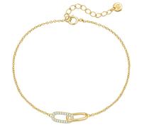 Glanzstücke München Armband - Sterling Silber Armband Zirkonia - Gr. ONESIZE - in Gold - für Damen
