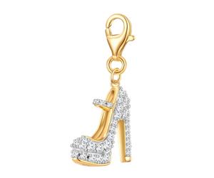 Glanzstücke München Charm High Heel Sterling Silber Zirkonia in Gelbgold 16,8 mm Damen